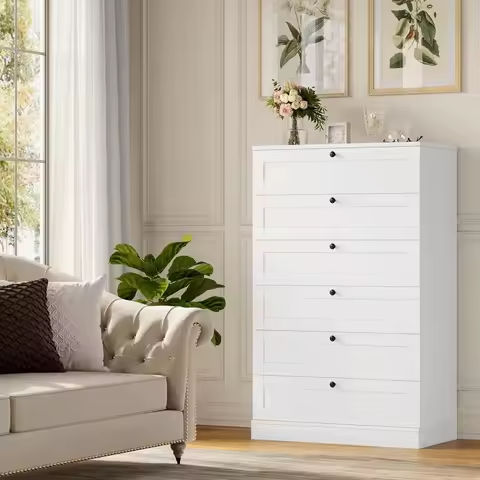 Wooden Black Boho Double Dresser Chest of Drawers With Golden Handles Vanity Desk Natural Rattan 6 Drawer Dresser for Bedroom https://tinyurl.com/2cuswrg6