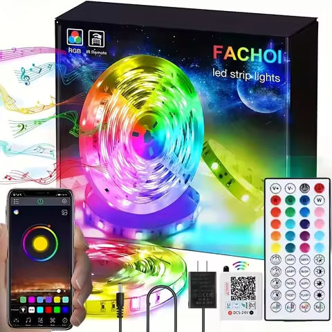16.4ft Smart LED Strip Lights WiFi LED Lights Strip Work with Alexa and Google Assistant RGB 16 Million Colors with App Control https://tinyurl.com/29fhfqqb