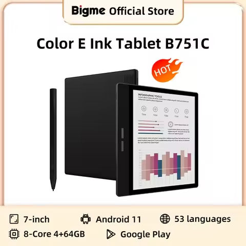 Bigme B751C 7-inch color eink screen e-book reader electronic paper book reading e Ink ebook ereader tablet https://tinyurl.com/2bl5ud7x