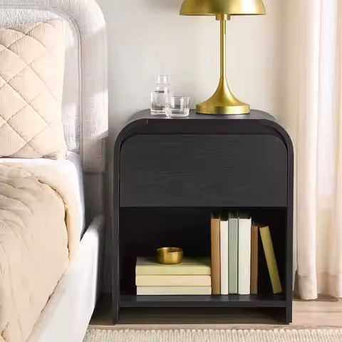 Large Nightstand with Rattan Drawer, Modern 3 Drawer Night Stand for Bedroom, Wooden Bedside Table for Queen Size King Size Bed https://tinyurl.com/2dfygwoz