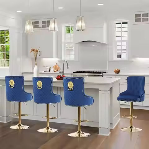 Swivel Bar Stools Set of 3 Seat Adjustable Height 24.5-33.5IN, Wooden Barstools PU Leather Upholstered Bar Chairs with Back https://tinyurl.com/28w6n9ub