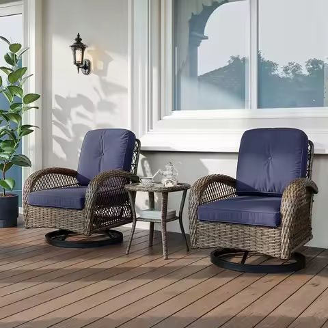 4 Piece Outdoor Patio Furniture Sets, Wicker Conversation Set for Porch Deck, Gray Rattan Sofa Chair with Cushion https://tinyurl.com/28wyptcc