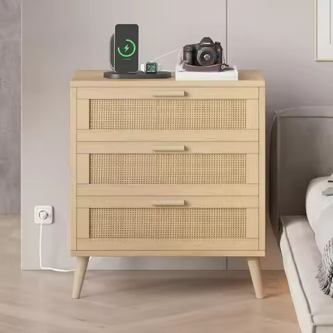 Fluted Nightstand,Modern Night Stand Wood Bedside Table with Storage Drawer Side End Table for Bedroom,Living Room,Office,White https://tinyurl.com/2y5qt6rp