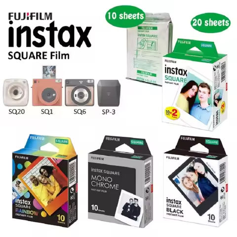 Fujifilm Instax Square White Edge Black Films Photo Paper (10-200 pcs) for Instax SQ10 SQ6 Instant Camera Share SP-3 Printer https://tinyurl.com/22xsfl7e