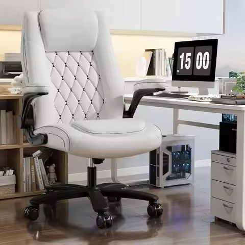 Gaming Chair Office Chair Ergonomic Bluetooth Speaker LED Lights Massage  Adjustable Height Armrests Headrest Lumbar Support https://tinyurl.com/2dbe6e6n