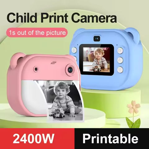 Children’s Instant Camera Dual Lens Photography Direct Printing High Definition Printing Camera Recording Cross-Border New Model https://tinyurl.com/26urdk4j