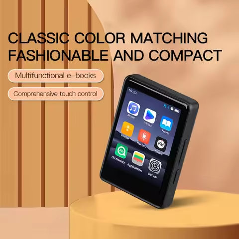 S18 MP4 Bluetooth Player Portable HiFi Stereo Music Walkman 2.4 Inch Touch Screen E-Book FM Radio MP3 Players Built-in Speaker https://tinyurl.com/2xwlx9k5