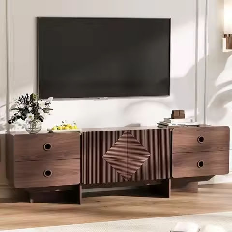 Corner TV Stand for TVs up to 55 Incheshes, Corner Tall Entertainment Center with Storage, Modern Wood Texture Media Console Ta https://tinyurl.com/229l9rvk