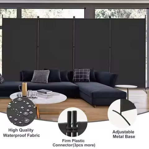 White Room Divider Screen 3 Panel, Wood Folding Privacy Screens Partition, For Living Room Bedroom Office, 66.9 Hes, https://tinyurl.com/25324e2p