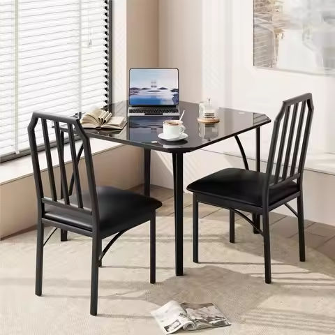 Farmhouse Dining Table Set for 6, Kitchen Table Set with Chairs and Bench, 6 Piece Solid Wood Dining Room Set with Trestle Table https://tinyurl.com/27xmx5j2