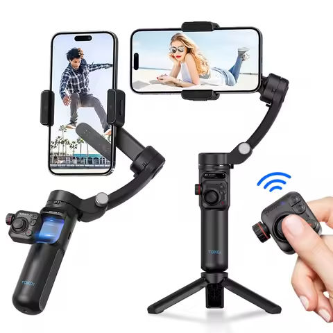 Selfie Stick Gimbal Stabilizer Mobile Phone Video Wireless Bluetooth remote Tripod for Smartphone Live Vertical Shooting Bracket https://tinyurl.com/2bam32ta