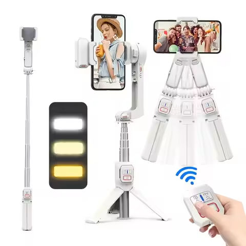 360 Rotation Following Shooting Mode Gimbal Stabilizer Selfie Stick Tripod Gimbal For iPhone Phone Smartphone Live Photography https://tinyurl.com/235la7bu