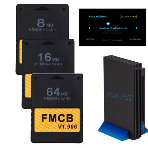 FMCB Free McBoot Card V1.966 Meory Card For PS2 64MB/16MB/8MB Memory Card Runs Games in USB Disk or Hard Disk For PlayStation 2 https://tinyurl.com/26ljbwuw