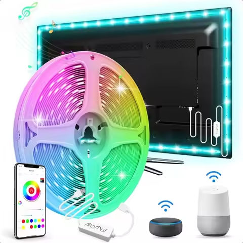 200ft/100ft size intelligent wifi control led light belt, support app control rgb color switch with remote control, built-in mic https://tinyurl.com/2898uga6