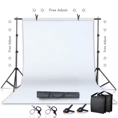 Background T-shaped Stand Tripod 2X2M Backdrop Photography Adjustable Support System Photo Studio for Non-Woven Muslin Backdrops https://tinyurl.com/24gzmu7m