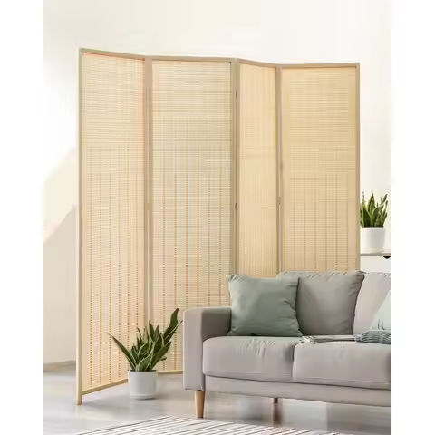 Wood Room Divider Privacy Screen, Tall Folding Partition Wall Divider, Indoor Freestanding Hinged Space Separator https://tinyurl.com/27sptxcz