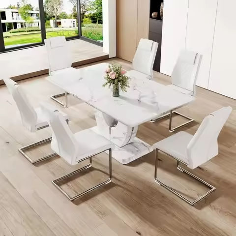 Glass Dining Table Set for 4 with Chairs, Modern 5 Piece Dining Room Set with 36″ Round Tempered Glass Table & 4 Velvet Chairs https://tinyurl.com/2xtwz4em