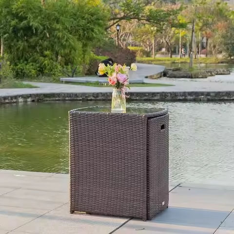 7 Piece Outdoor Patio Furniture Set, Boho Outdoor Patio Sectional Furniture Set, Wicker Outdoor Couch Set with Coffee Glass Tab https://tinyurl.com/2ylpvtqz