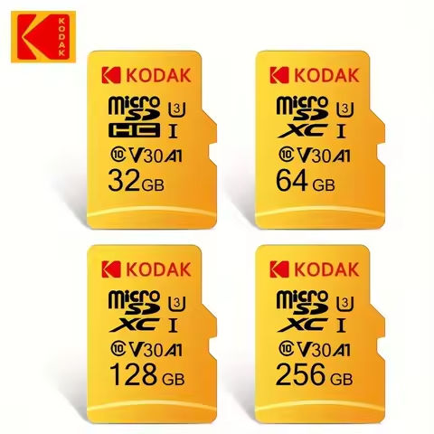 Kodak Micro SD Card Mini SD Class 10 32GB-256GB capacity, suitable for smartphones, dash recorders, drones, gimbals https://tinyurl.com/242ywm8z