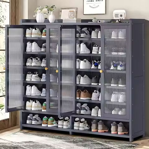 5 Tier Shoe Rack Shoe Storage Cabinet,Wooden Shoes Heels Sneakers Storage Cabinet for Entryway,Hallway,Living Room,Black https://tinyurl.com/27s3rx3j