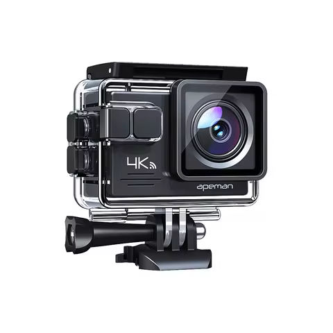 Apexcam K20 Action Camera 4K EIS Sports Camera 66FT Body Waterproof Camera Underwater Mini Action Cam, with 64GB Card https://tinyurl.com/2ae73jt5
