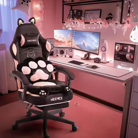 Computer Chair, Home, Bedroom, Desk  Lazy, Comfortable, Sofa, Girl, Backrest, Live Broadcast, E-sports https://tinyurl.com/283dt3yu