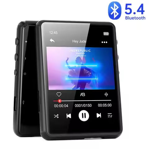 Camera MP3 MP4 Player Lossless Music Player Full Touch Screen Bluetooth5.4 MP3 Player Speaker Support FM Radio Recording E-Book https://tinyurl.com/2c8bnsy4