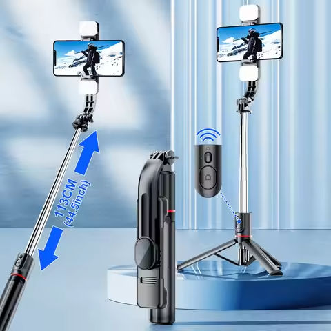 L16 1570mm Wireless Selfie Stick Tripod Stand Foldable Monopod for Gopro Action Cameras Smartphones Balance Steady Shooting Live https://tinyurl.com/2boyfueo