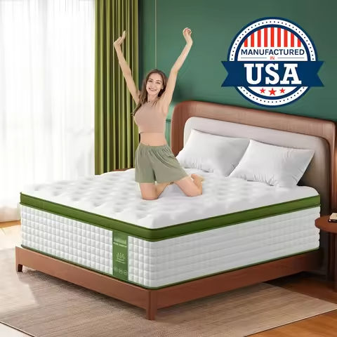 Queen Size Mattress Bed in A Box, 10 Inch Hybrid Mattress Zero Pressure Foam, Innerspring Mattress Pressure Relief, https://tinyurl.com/2cgxpozo