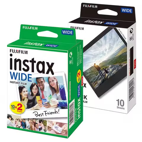 New 10/20/40 Sheets Fujifilm Instax Wide Film Instant White Edge For Fuji Wide Camera 100 200 210 300 500AF Lomography Wide Link https://tinyurl.com/24yoaytz