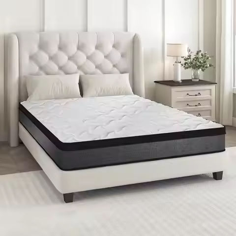 Mattress 14 inch, Medium Firm Hybrid Mattresses with Cooling Gel Memory Foam, King Mattress in a Box, Independent https://tinyurl.com/236amqnt