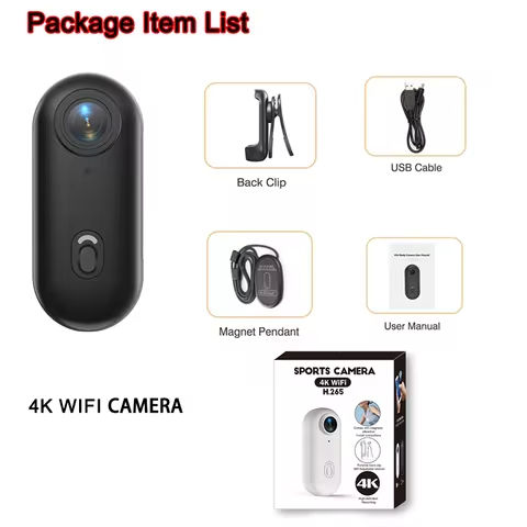 CS09 Ultra HD 4K Mini Camera WiFi Portable Small Digital Video Recorder Police BodyCam Infrared Night Vision Miniature Camcorder https://tinyurl.com/26oxfwy9