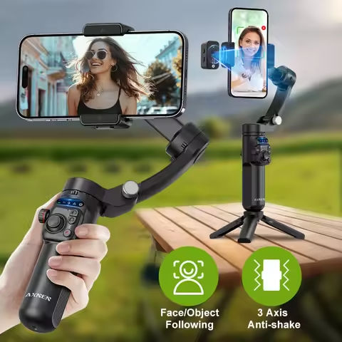 L03 Gimbal Aluminum Bluetooth 360 Degree Rotation Selfie Stick Bluetooth Tripod Stabilizer Holder For Iphone Cellphon https://tinyurl.com/2xvkw6ux