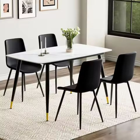 Brown Dining Table Set for 4, Rectangular Dining Room Table Set With Upholstered Benches, 3pcs/set Kitchen Table, Home Apartment https://tinyurl.com/29gc2qe8