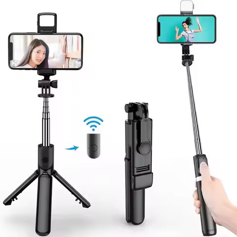 Handheld Gimbal Stabilizer for Smartphone 1-Axis with Selfie Stick Tripod Stand Wireless Bluetooth Remote for iPhone Android https://tinyurl.com/23y6vtgy