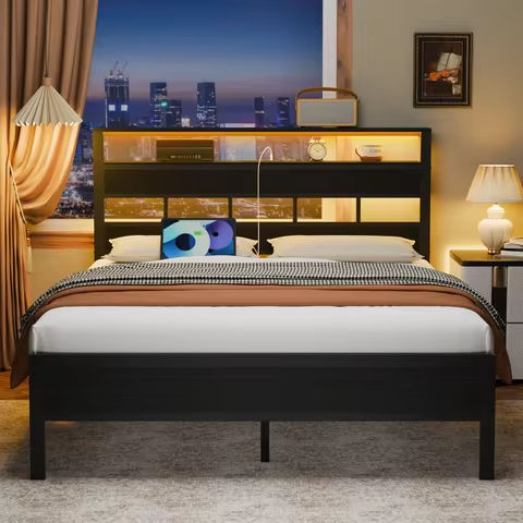 Adjustable Bed Frame with Massage Motors, 4 USB Ports, LED Light, 5-Minute Assembly, Multiple Preset Positions for Ultimate Com https://tinyurl.com/22ztbvsx