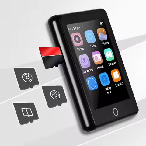 4/8/16/32GB MP3 MP4 Walkman 2.5inch Full Touch Screen Portable Music Player Bluetooth-Compatible 5.0 Support FM Radio/E-Book https://tinyurl.com/2cyve23o