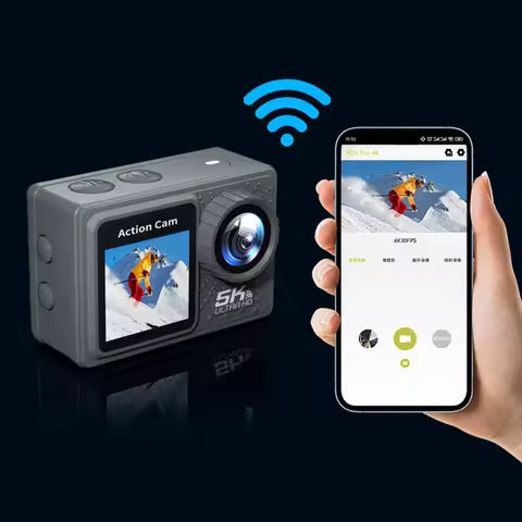 4K Thumb Action Camera, HD Sports Camera, Digital Image Stabilization, Automatic Exposure, 800mAh Battery, Rechargeable Lithium https://tinyurl.com/2bmc3yv7