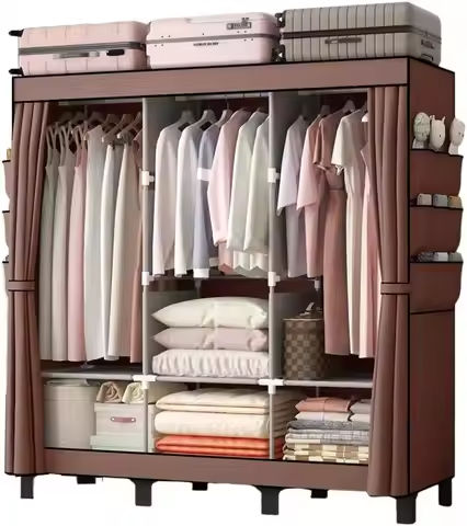 Armoire Wardrobe Closet Collection with Drawers & Hanging Rods, Closet Organizer, Armoire Wardrobes,Bedroom Funiture https://tinyurl.com/2829jk7m