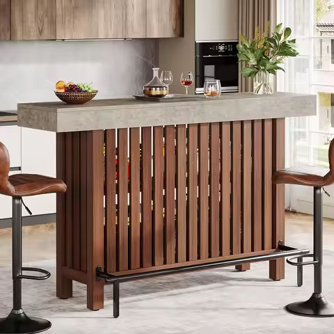 Modern Solid Wood Dining Table, 72 Inch, Rustic Oak bar table home bar table cocktail table led table table home bar furniture https://tinyurl.com/24cywp76