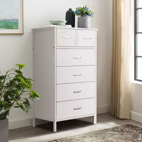 3-Drawer Dresser for Bedroom, Multipurpose Chest of Drawers, Mid-Century Modern Storage Cabinet with Anti-Tip Kit, Clothes https://tinyurl.com/28eapugg