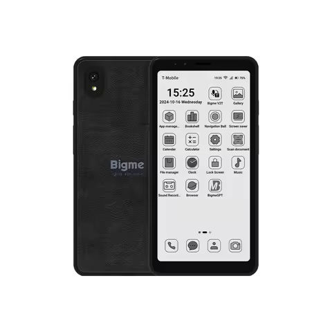 BIGME Hibreak 5.84” E-ink Ebook Reader, 36-level warm & cold front light, 6GB+128GB, Android 11 open system support Google play https://tinyurl.com/25375nko