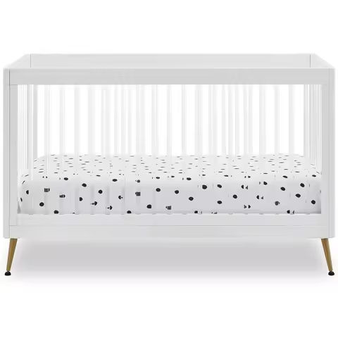 4-in-1 Convertible Baby Crib Changing Table Combo GREENGUARD Gold Certified Adjustable Height Wood Toddler Bed Daybed Full-Size https://tinyurl.com/288rb28n