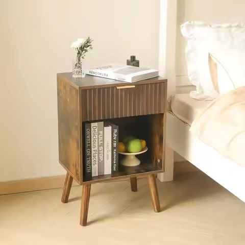 Modern Design 3-drawer Nightstand Glossy White Nightstand End Table Side Table high quality MDF board, eco-friendly and durable https://tinyurl.com/2aqngob9