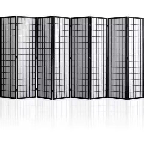 Room Divider, 8 Panel Folding Privacy Screen, 5.6′ Tall Freestanding Wall Partition for Home Office, Bedroom, White https://tinyurl.com/236krvez