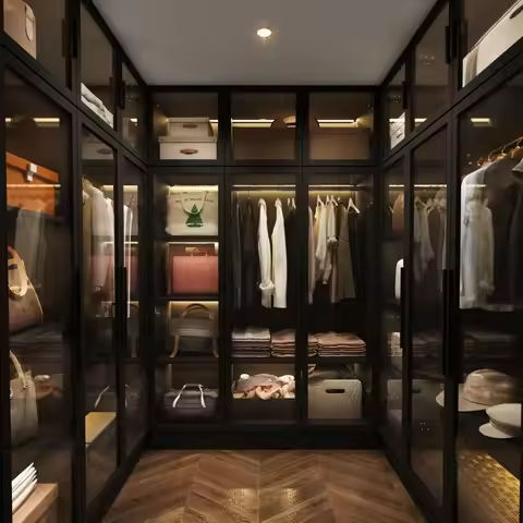 Closet System Organizer, 81.3” H Wardrobe Closet with 3 Wooden Drawers, Clothes Rack with Hanging Rods, 4 Tiers Shelves https://tinyurl.com/27u5jggq