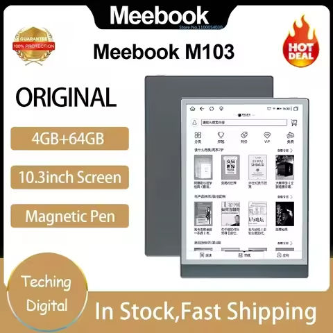 In Stock! Original Meebook M103 Ebook Reader Android 11 OS 4G 64GB 10.3 Inch Reader Support Speaker/TF Card /Pen Handwriting https://tinyurl.com/25mkjnm8