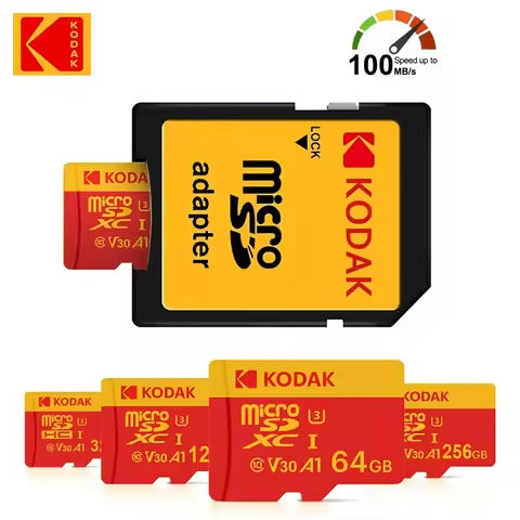 Kodak MicroSD Card RED Memory Card 32GB 64GB 128GB 256GB 512GB Class10 TF Flash Card SDXC U3 V30 4K High Speed for Phone https://tinyurl.com/26k7hqet