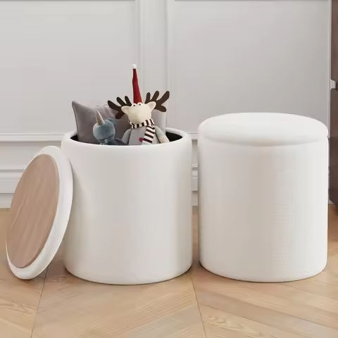 JHK Faux Fur Living Room Hidden Storage Stools & Ottomans Padded Makeup with 4 Metal Legs Anti-Slip Adjustable Feet for Home https://tinyurl.com/2y9d6nq9