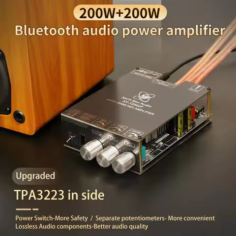 AK170 Mini Digital Power Audio Car Amplifier Blue Light Stereo Audio Amplifier for Home Theater Club Party Music 200Wx2 Power https://tinyurl.com/29mffgse